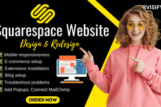 do squarespace website design or squarespace website redesign