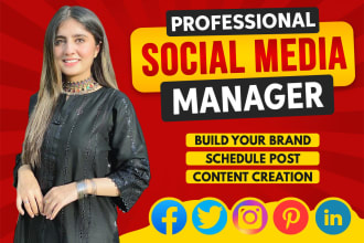 be your social media manager for monthly social media management