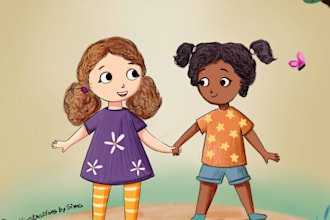 Best Deals!  do child book , cartoon book illustrations