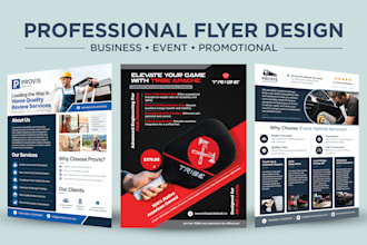 design a professional branded flyer for your business or event