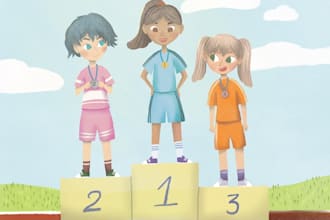 do cute childrens book illustration and cover