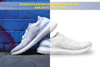 professionally erase background with clipping path of 30 images in 2 hours