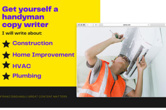 be your construction and home improvement SEO content writer