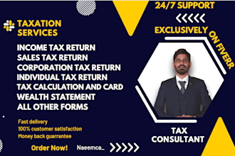 prepare luxembourg,germany,france income and sales tax return card