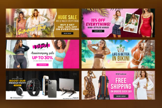 design a professional shopify store banner