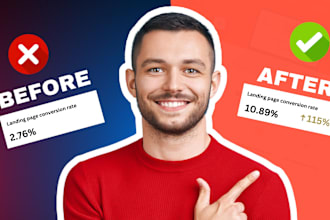 create a high converting landing page or a website