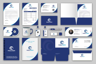 design business card, letterhead,  stationery and corporate identity