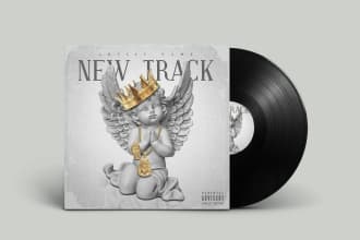 design music, mixtape single, podcast album cover artwork