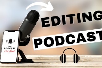 editing and mixing of audio podcast