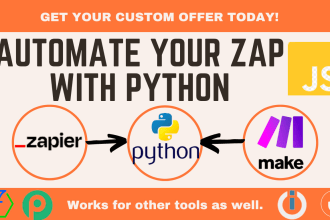 add custom python or javascript code in integromat or zapier and chatgpt