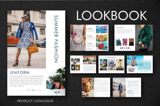 design fashion lookbook, product catalogue, line sheet and sell sheet