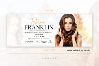 design facebook cover, social media banner, header