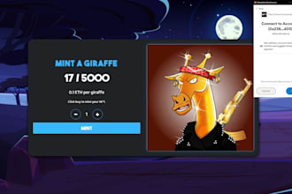 create nft minting website and smart contract