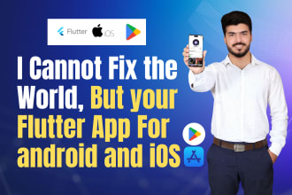 fix bugs in your flutter app and reskin to make it smooth