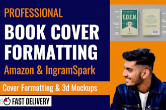 resize, fix, and format your book cover for amazon KDP, ingramspark
