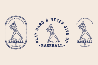 create vintage hand drawn logo or badge design