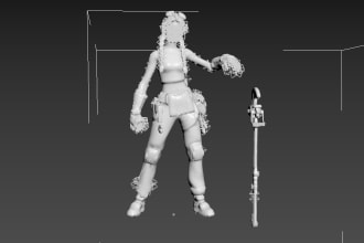 do rig 3d character in 3dsmax for unreal unity games animation blend shapes