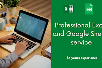all in excel or google sheets