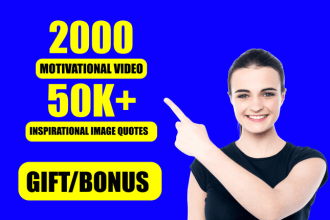 create 2000 motivational videos for your youtube channel