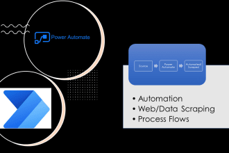 do data and web scraping, create flows using power automate