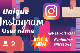 give you a pro level username for your twitter or instagram page