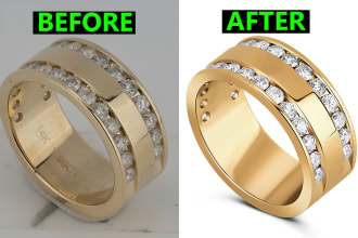 do jewelry photo retouching editing color correction professionally