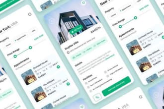 design UI UX for android app, ios app and website