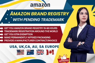 do amazon brand registry with pending trademark