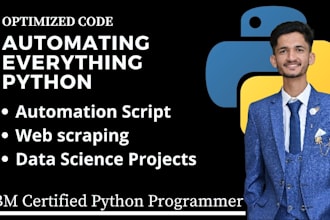 do web browser automation and python web scraping projects