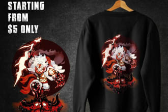 do anime shirts design