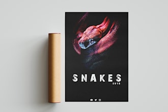 design a professional movie poster, film poster, poster