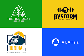 do minimalist business logo design with copyrights