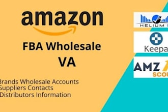 be your amazon wholesale fba virtual assistant
