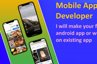 be android app developer and build flutter, java android app