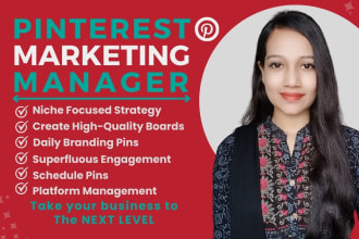 create high quality pinterest boards and pins as a manager