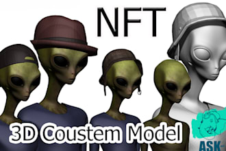 create custom 3d model for nft