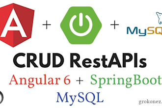 develop java spring boot and angular application