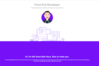 be your frontend developer HTML CSS tailwind CSS