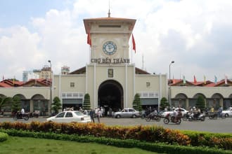 write your name on a paper at place of HCM city, Vietnam