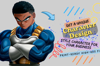 design custom original characters and anime avatars