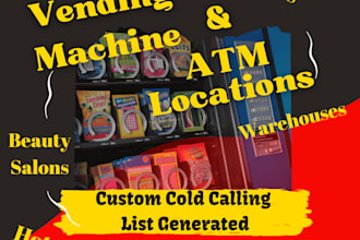 create a customized cold calling list for your vending or atm business