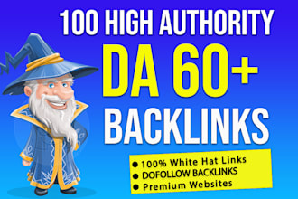 build 100 SEO backlinks white hat manual link building service for your website