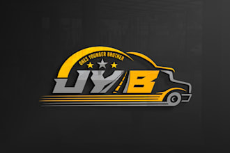 do custom transport, logistics and trucking logo design