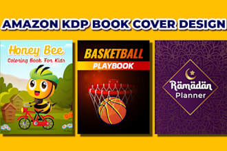 design amazon kdp book cover and kdp low content book