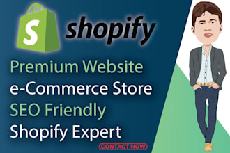 develop a shopify website or shopify dropshipping store with SEO