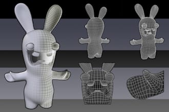 retopologize your character or 3d asset for game use