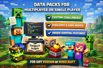 create a minecraft data pack for you