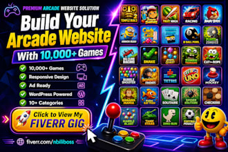 create a profitable arcade games website with 10k games