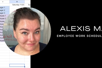 write your work schedule for your employees