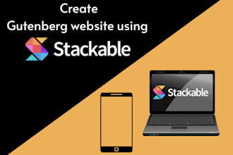 redesign wordpress website using stackable and gutenberg addons